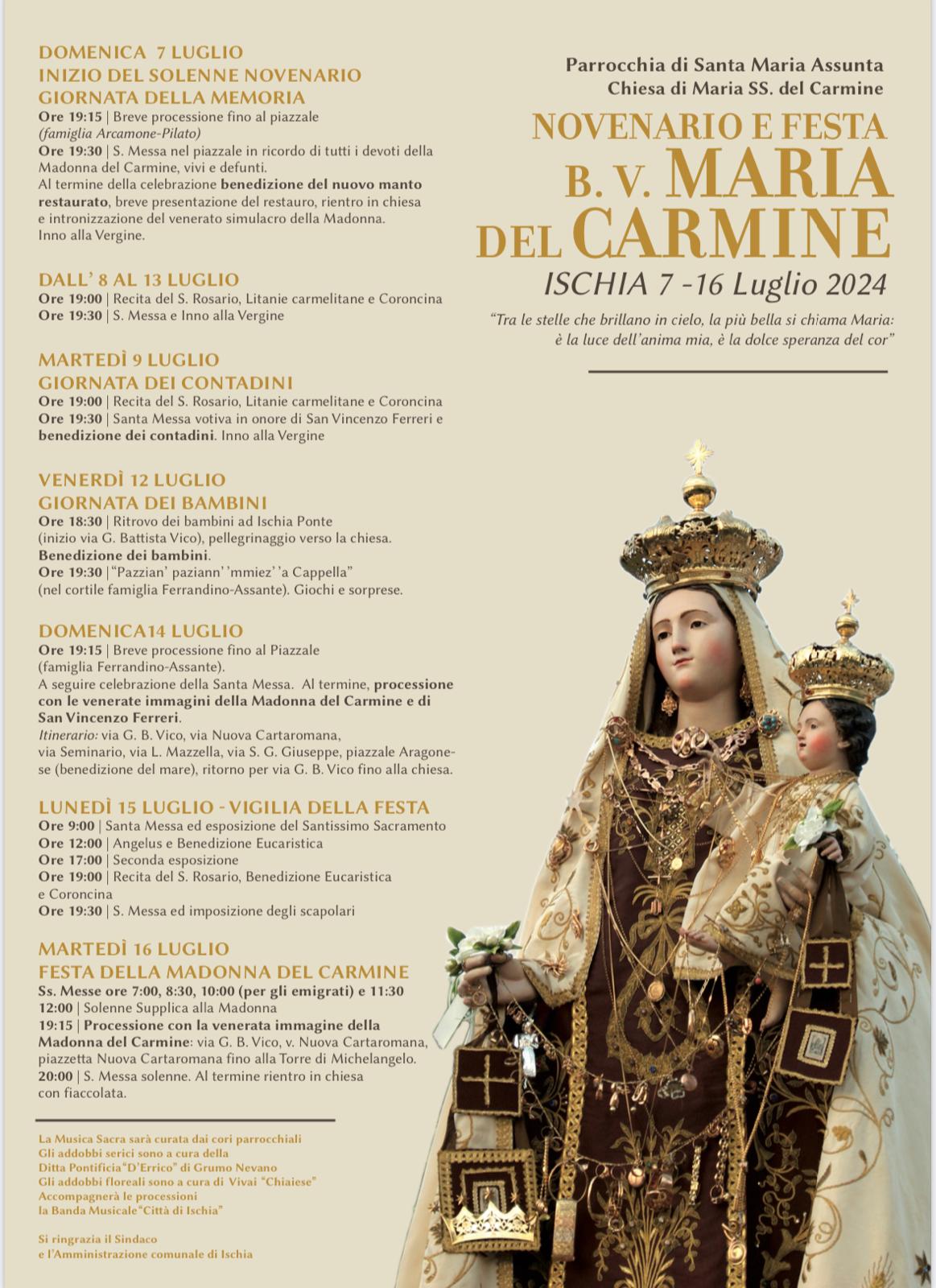 Novenario e Festa della B.V. Maria del Carmine